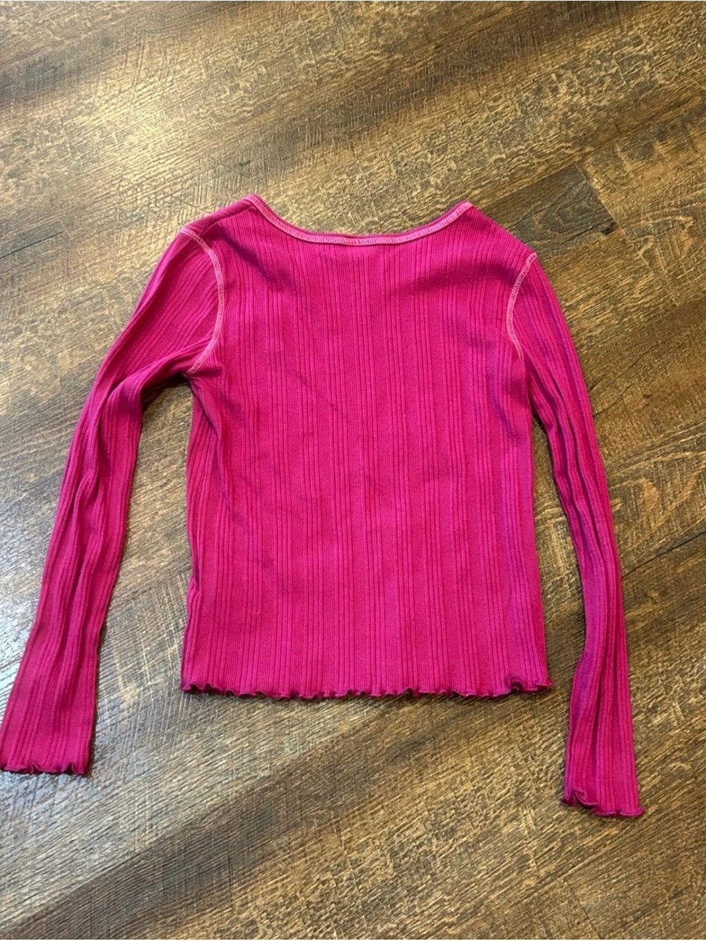art class Raspberry Pink Ribbed Long Sleeve Tee - Picture 5 of 6
